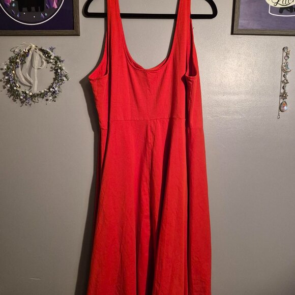 Red Tank Dress - Picture 2 of 4